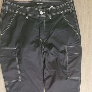 Y2K True Religion Men's Horseshoe Black Utility Cargo Pants Size 34 NWT